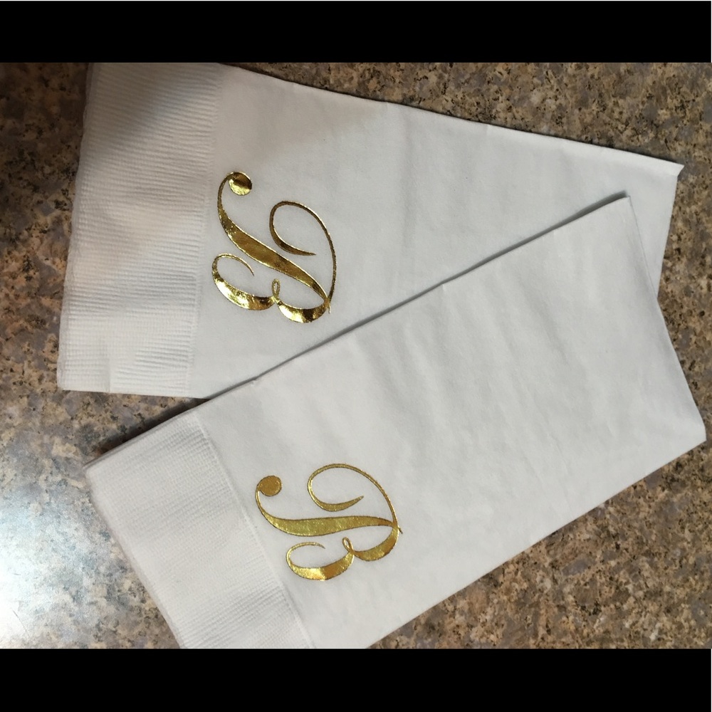 Monogram napkins
